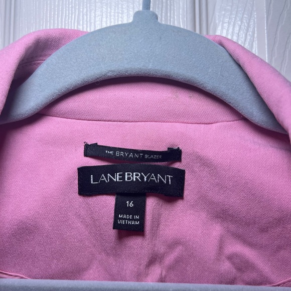 Lane Bryant The Bryant Blazer Pink Dusty Rose Size 16 Single Button - Picture 3 of 10